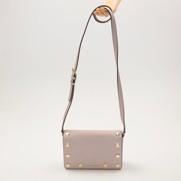 Michael Michael Kors Small Holly Studded Flap Crossbody Soft Pink (Pre-owned) - Picture 1 of 4